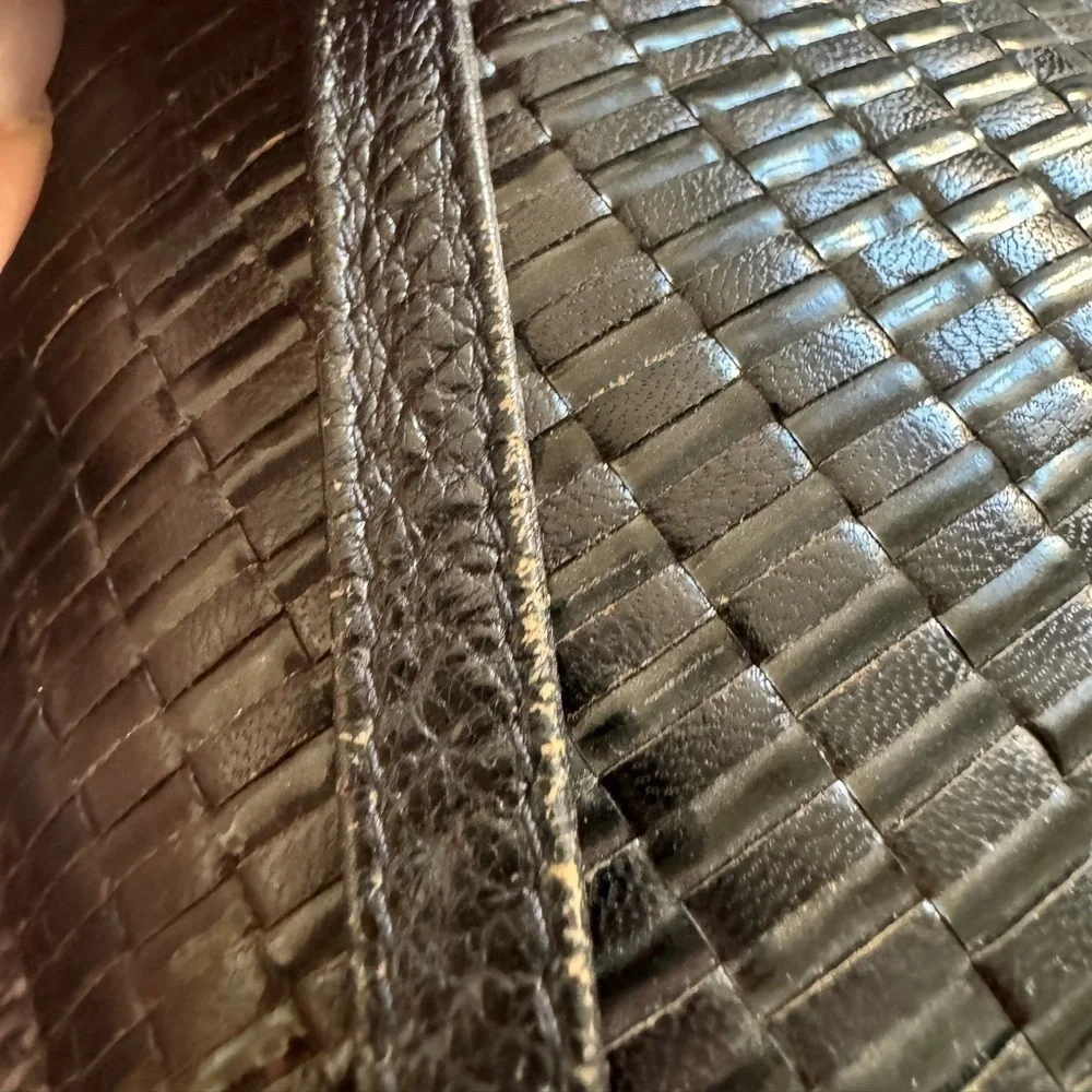 Fendi leather clutch